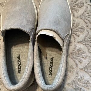 Soda Light Gray Slip-On Sneakers